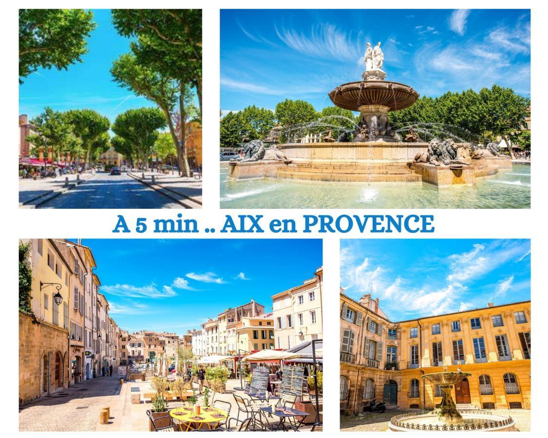"' Impasse D'Un Instant "' 8Min Aix - Clim & Parking Apartment เวอแนลส์ ภายนอก รูปภาพ
